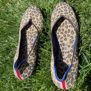 Rothy’s cheetah rounded flats